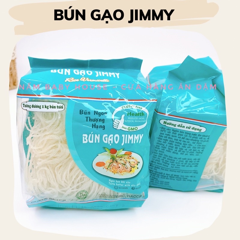 Bún gạo / gạo lứt JIMMY 250gr - bún tươi, bún riêu, bún măng