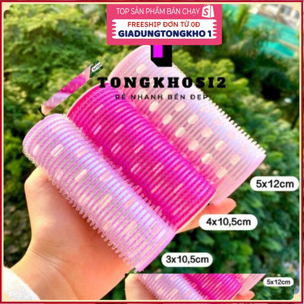 PVN40486 Lô cuốn uốn tóc Hàn Quốc lõi nhôm siêu to dài tự dính uốn mái dài cỡ lớn Giá Rẻ