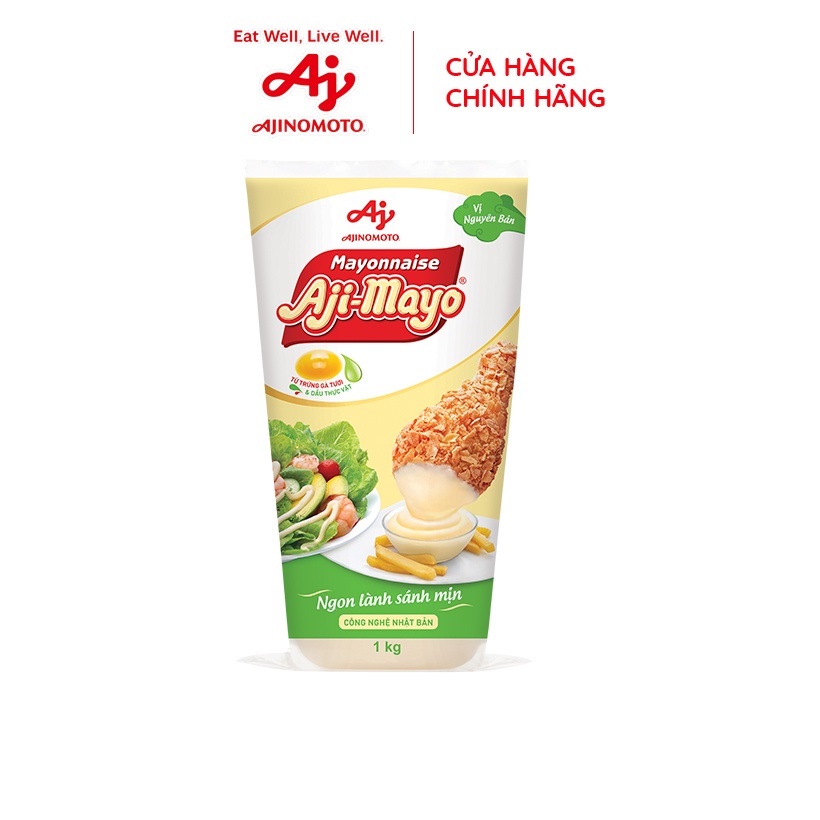 Xốt Mayonnaise Aji-mayo® Vị Nguyên Bản 1kg/Tuýp