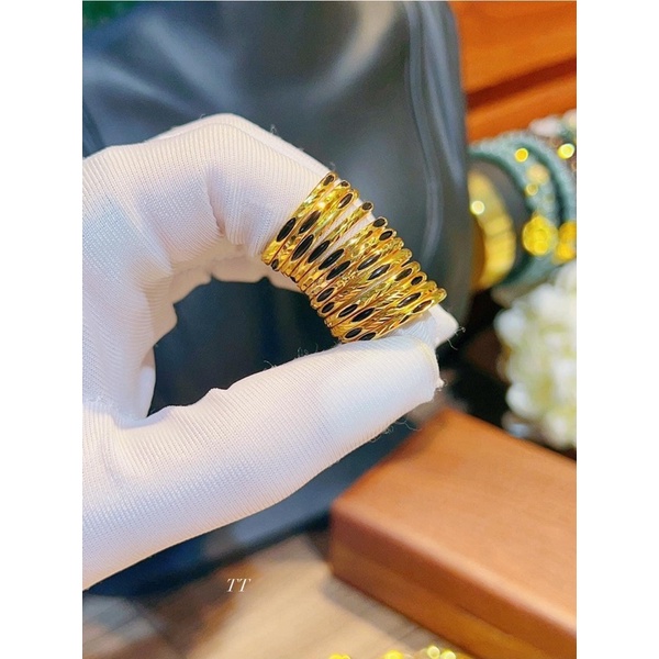 Nhẫn Nam Nữ Lông_Voi# Vàng_ 2023 Tài Lộc May Mắn