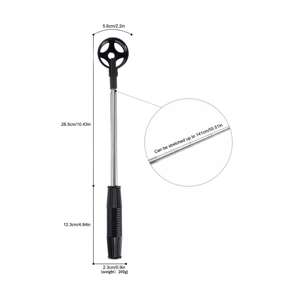 Dụng Cụ Nhặt Bóng Golf Bằng Thép Không Gỉ Có Tay Cầm Chống Trượt