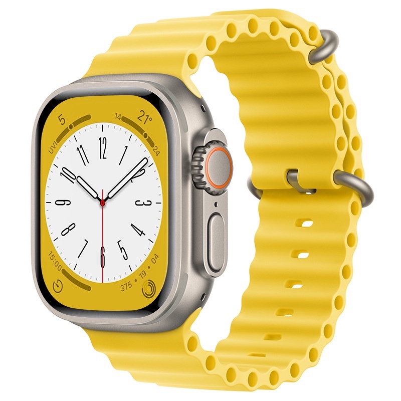 Dây Đeo Bằng silicone Cho Đồng Hồ Thông Minh Apple watch 49mm 45mm 44mm 40mm 41mm 42mm 38mm 8 7 6 5 4 3 SE