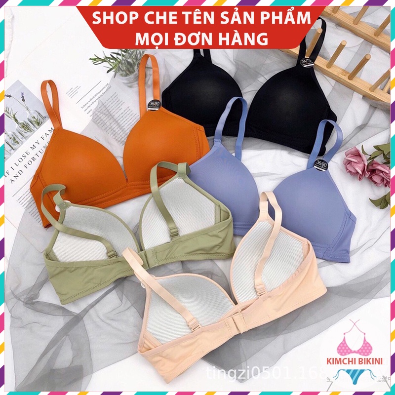 Áo Chip Nữ Su Mẫu Mới KIMCHIBIKINI Áo Nót Không Gọng Chống Hằn Mỡ AL026