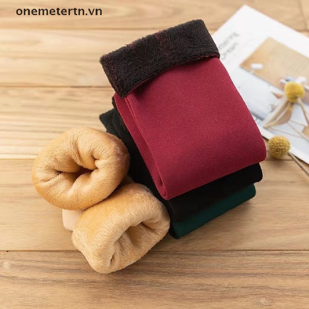 Vớ Nhung Dày Giữ Ấm Mùa Đông Màu Trơn Cho Nam Và Nữ