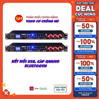 Vang cơ Karaoke OMATON MX-6200FX - Vang cơ chống hú kết nối Bluetooth - có cổng cáp quang Optical