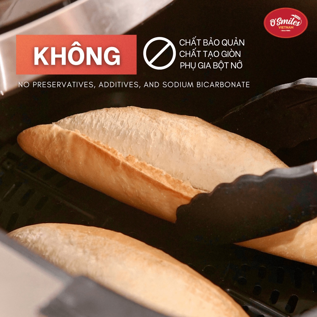 Bánh Mì Tươi Đông Lạnh O'Smiles 350g/túi/5 ổ OSmiles