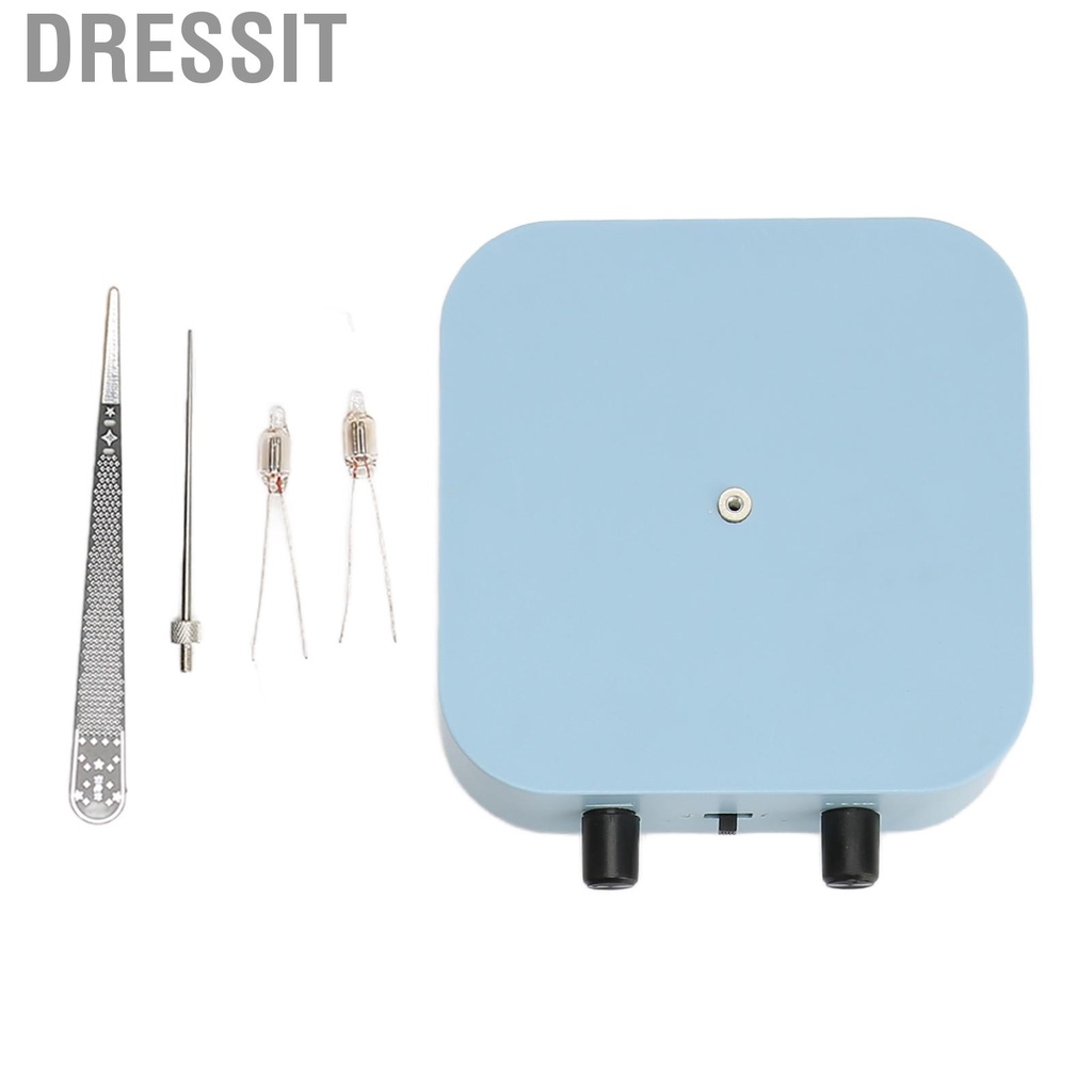 Dressit Music Tesla Coil 2 Modes Bluetooth Plasma Speaker Wireless Power Transmission Desktop Mini Toy Haze Blue 100‑240V