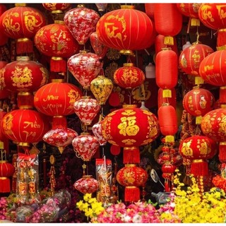 Đèn lồng đỏ trang trí ngày Tết-Chúc mừng năm mới-Decor Tết