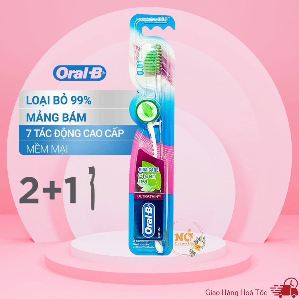 Bàn chải đánh răng ORAL-B Green Tea Gum Care 1 cái bàn chải OralB trà xanh