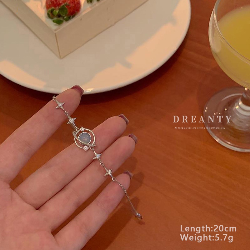 Vòng Đeo Tay Bốn Cánh Trái Tim Ngôi Sao Trái Tim Zircon Phong Cách Mới 2023 Dành Cho Bạn Gái / Bạn Gái Cao Cấp