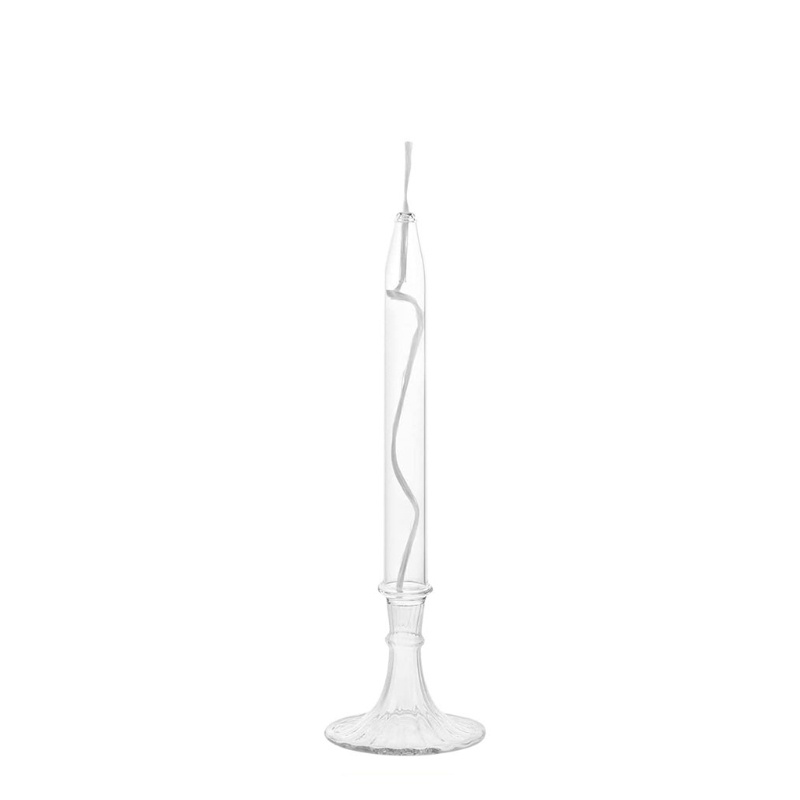 Giá Đỡ Đèn Cầy Bằng Thủy Tinh Phong Cách Châu Âu Sang Trọng