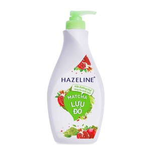 Sữa dưỡng thể trắng da matcha & lựu đỏ hazeline 370ml