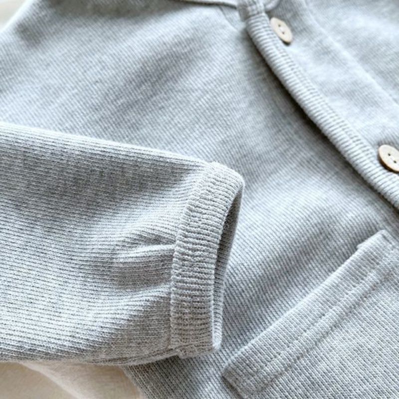Áo Khoác Cardigan Dáng Rộng Cổ Tròn Thoải Mái Đa Năng Cho Bé Trai Và Gái Mới