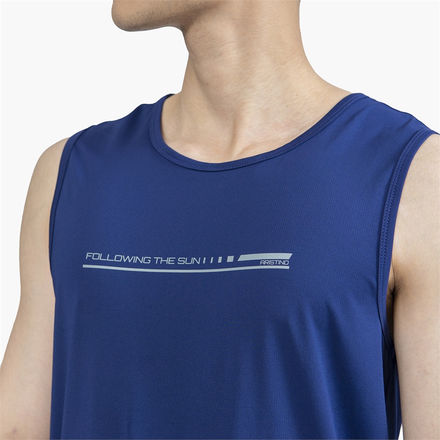 Áo sát nách tanktop nam Aristino ATT019S2 dáng regular fit chất thể thao mềm mát, co giãn vận động thoải mái, trẻ trung