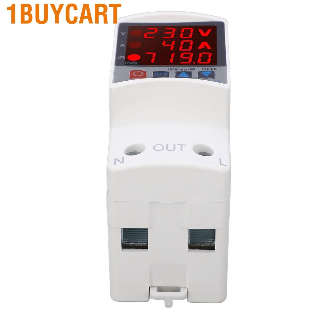 1buycart Over Under Voltage Protector Adjustable Self Resetting Intelligent Protective Device AC220V