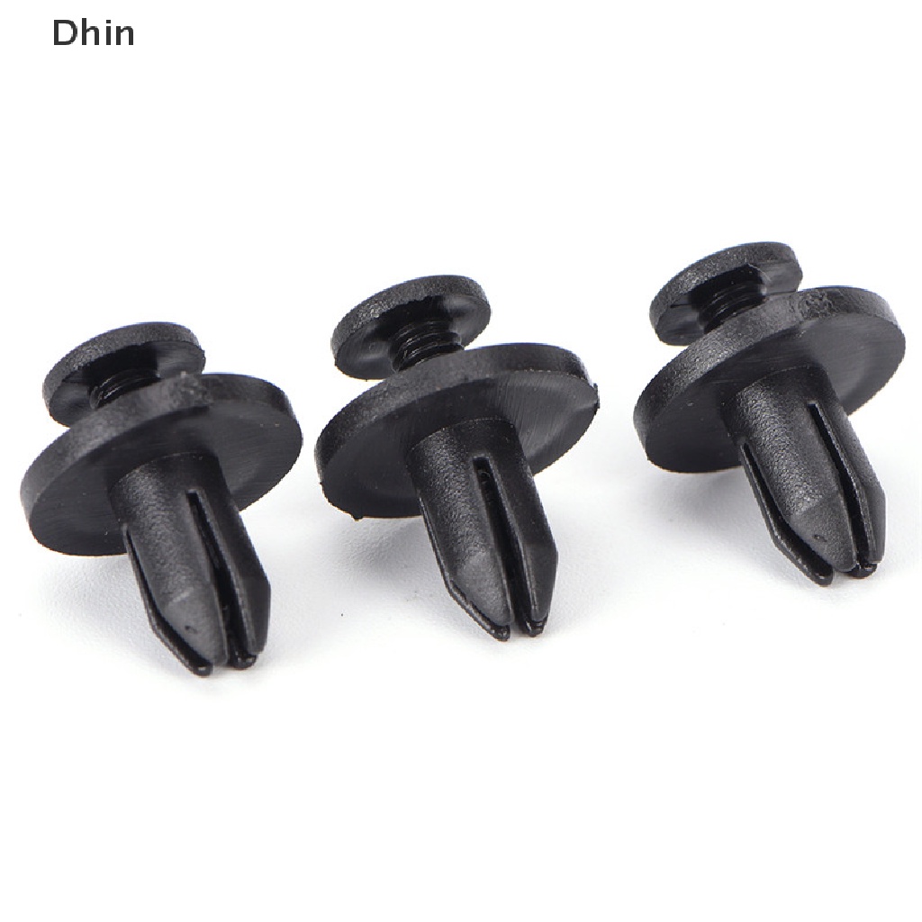 FENDER Bộ 50 Kẹp Nhựa Màu Đen 6Mm Chuyên Dụng Cho Cản Trước Xe Hơi