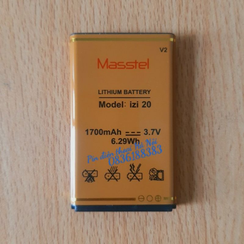 Pin Masstel Izi 20 4G - Chính hãng - Bảo hành 6 tháng