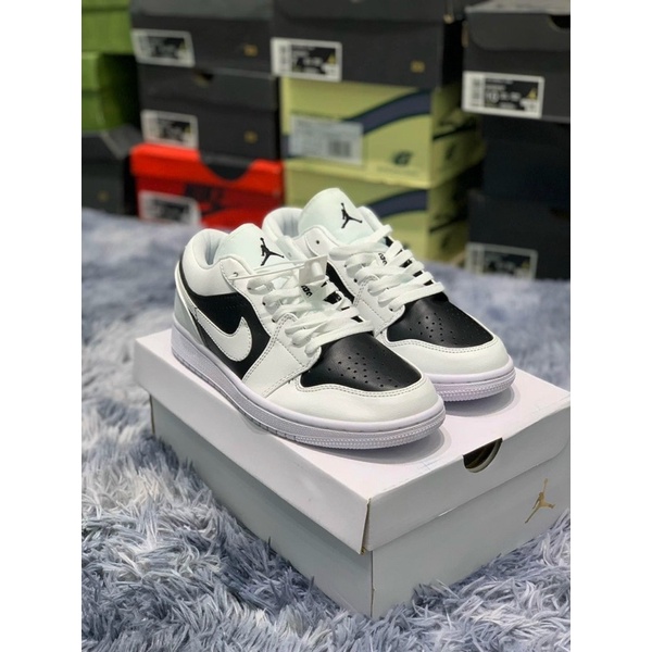 Giày JD1 trắng mũi đen cao cấp