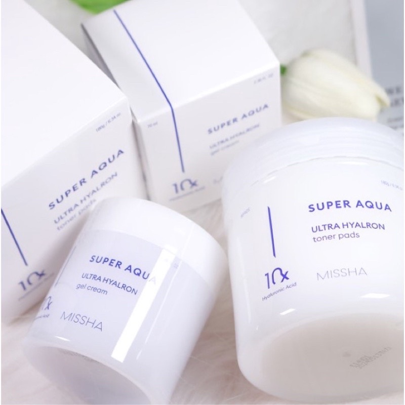 ( Bản mới cải tiến ) Kem Dưỡng Ẩm Chuyên Sâu Missha Super Aqua Ultra Hyalron Gel Cream 70mL