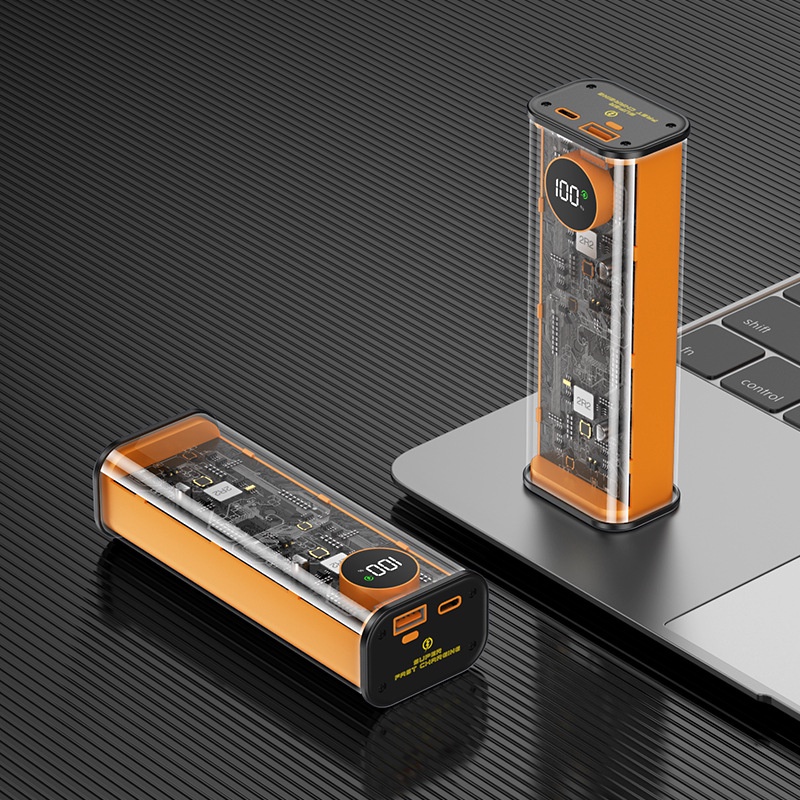 Sạc Dự Phòng 20.000mAh trong suốt Sạc nhanh 22.5W hỗ trợ sạc 2 thiết bị cùng lúc