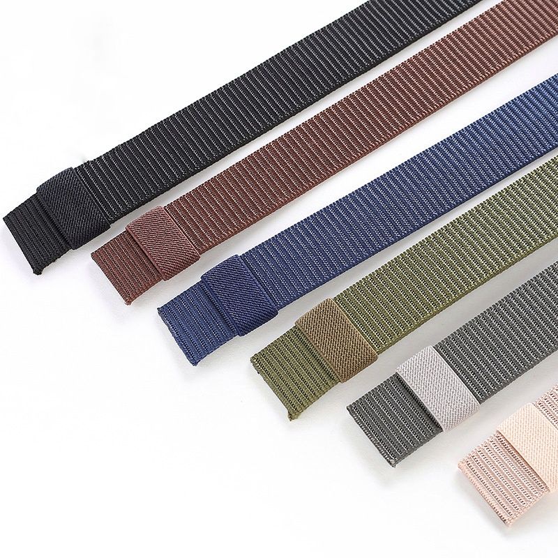 Dây nịt vải bố Army Camo  nhập khẩu, Không kèm mặt khoá