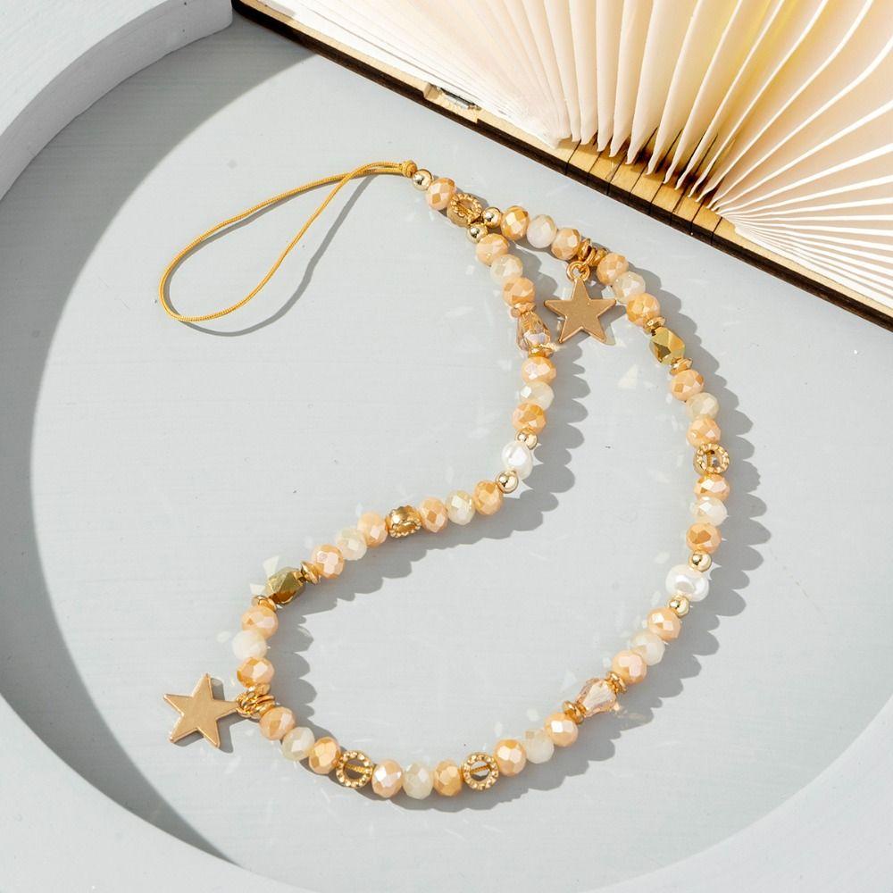 Dây Treo Điện Thoại TAYLOR1 Hình Ngôi Sao Năm Cánh Bằng Resin Lãng Mạn Chống Thất Lạc