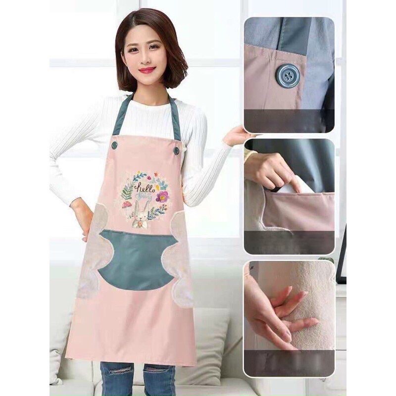 Tạp Dề Bếp Nấu Ăn Pha Chế Dễ Thương Hello Spring