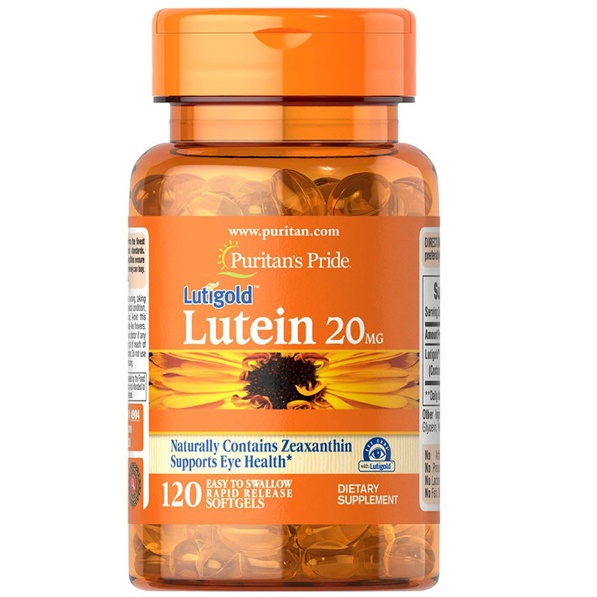 Viên uống bổ mắt Lutein 20mg Puritan's pride Mỹ 120 viên