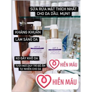 Sữa rửa mặt BR Lait U-Vip O2