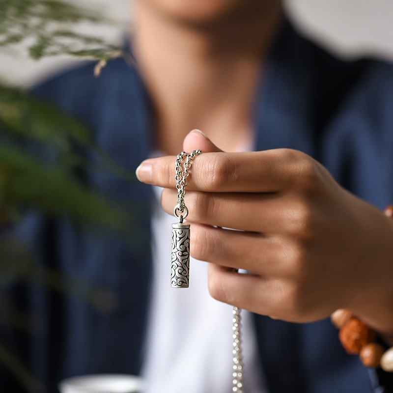 Mặt Dây Chuyền Bạc 99 Có Thể Mở Ra Dành Cho Nam Và Nữ