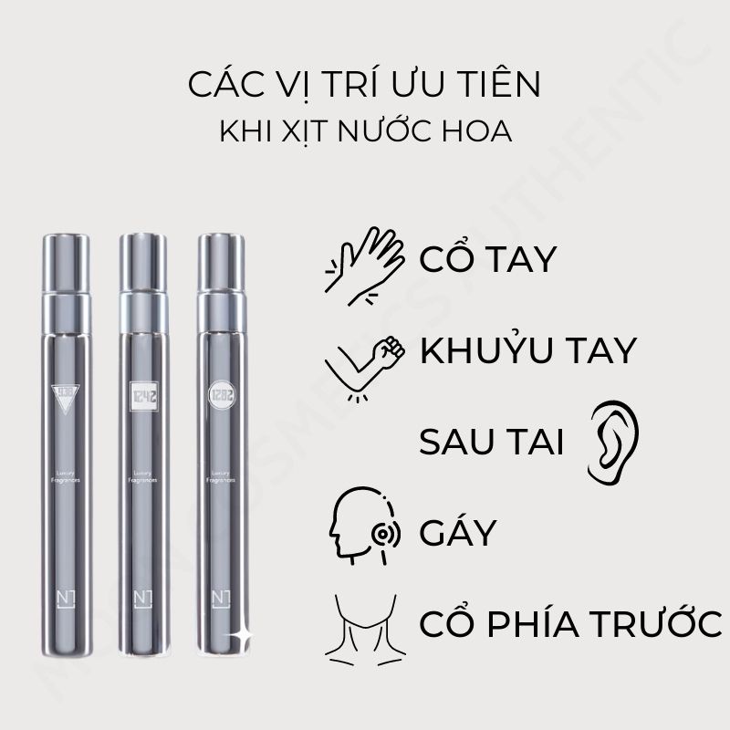Combo Nước Hoa Nam - Bộ 3 Chai Nước Hoa Nerman 4000 Verison 1  10ml/chai- Hương Thơm Nam Tính Lưu Hương 8 tiếng