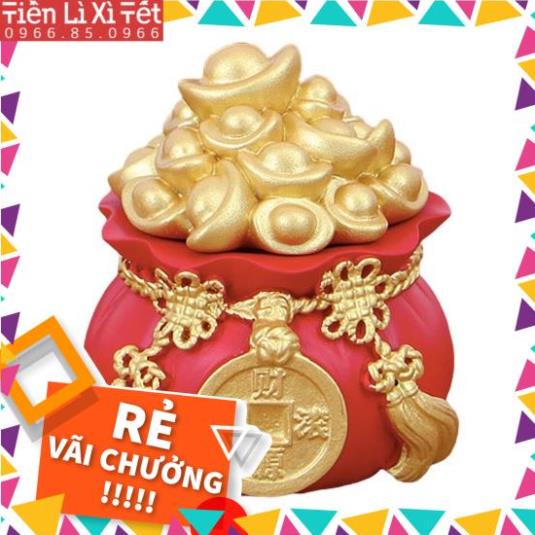 Hũ đựng gạo muối nước thần tài chum chiêu tài tộc may mắn trang trí ban thờ thần tài