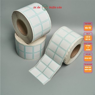 Nhãn dán giấy cuộn nhuộm viền màu xanh lá - thien van - 47mm x 35mm
