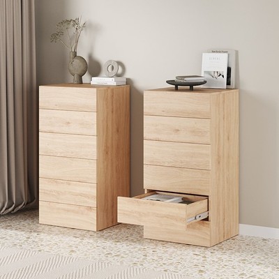 NOVA, Tủ đựng đồ lưu trữ 6 ngăn kéo size lớn DRA_074, 80x48x108cm, tủ gỗ Scandi Home