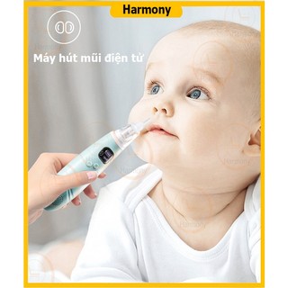 Máy hút mũi điện tử đầu mềm cho bé, dụng cụ hút mũi an toàn cho trẻ sơ sinh em bé trẻ nhỏ