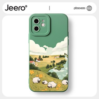 Ốp lưng JEERO mềm dễ thương đẹp độc lạ Cho iPhone 14 13 12 11 Pro Max SE 2020 X XR XS 8 7 ip 6S 6 Plus HFF2294