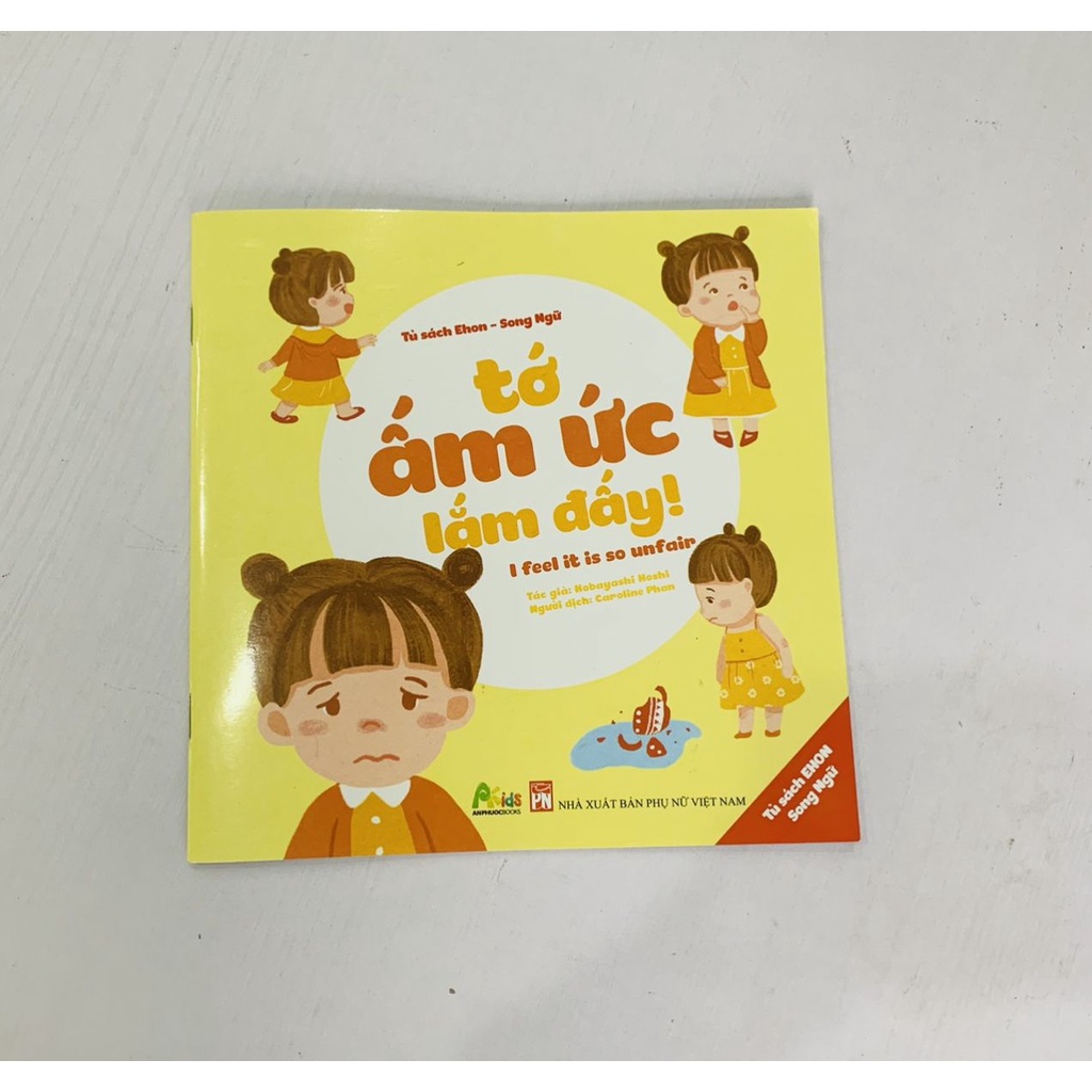 Sách - Bộ 4 Cuốn Ehon Song Ngữ Anh-Việt Giúp Bé Phát Triển Khả Năng Nhận Biết Cảm Xúc