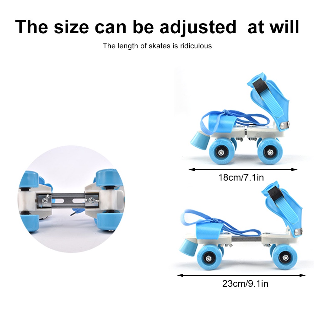 ❤Hàng Có Sẵn Trong Kho❤ Giày Trượt Patin 4 Bánh Có Thể Điều Chỉnh Kích Cỡ Dành Cho Trẻ Em