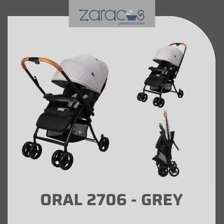 Xe đẩy cho bé zaracos oral 2706 grey black – zaracos việt nam