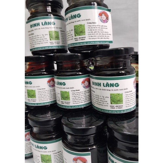 Cao Đinh lăng nguyên chất  200gr hộp thủy tinh