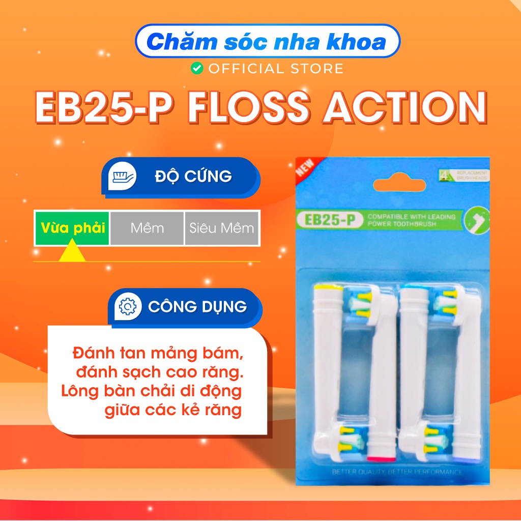 Đầu bàn chải điện thay thế EB17-P- DAILY  thích hợp cho việc đánh răng hàng ngày sản xuất theo tiêu chuẩn
