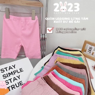 SET 4 QUẦN LEGGING LỬNG CHO BÉ