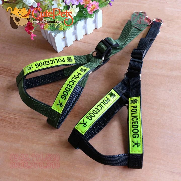 Dây police cao cấp dây dắt chó size đại chó 30-40kg