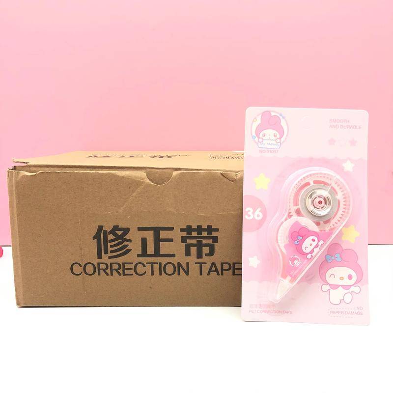1 Cuộn Băng Dính Xóa Lỗi Hình Sanrio Mymelody Kuromi Cinnamoroll Màu Trắng Tiện Dụng Cho Học Sinh / Văn Phòng
