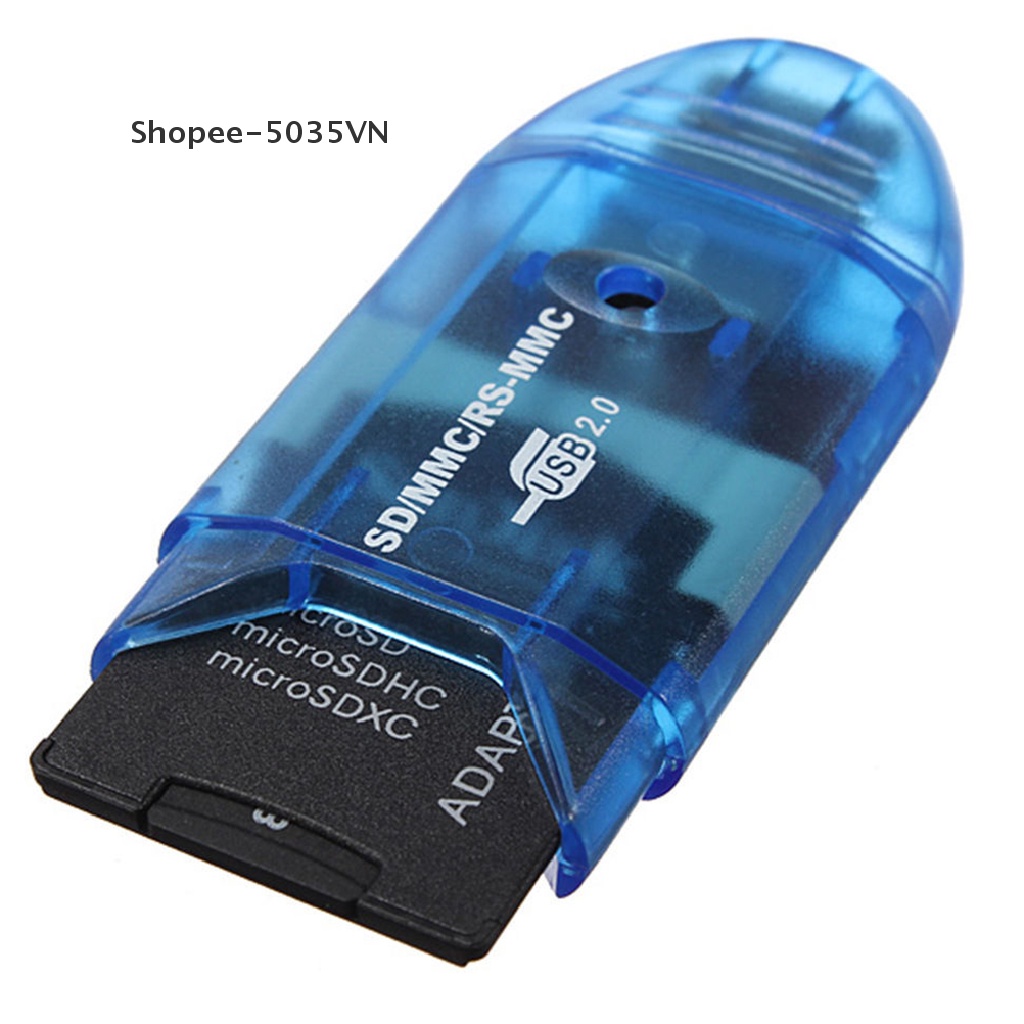 Đầu Đọc Thẻ Nhớ USB Cho MMC SDHC TF Lên Đến 64GB akindofstar1.vn