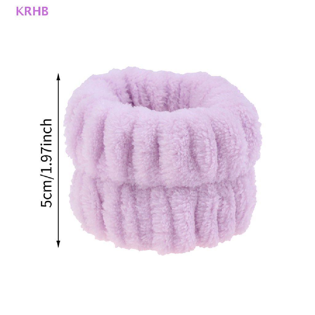 Băng Đeo Cổ Tay Thấm Hút Tốt Bằng Sợi Micro Tiện Dụng Rửa Mặt Spa Mới