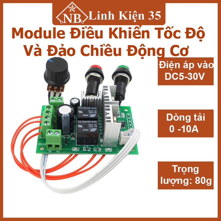 Module điều khiển tốc độ và đảo chiều động cơ DM128 12V 24V, tăng tốc độ động cơ tuyến tính