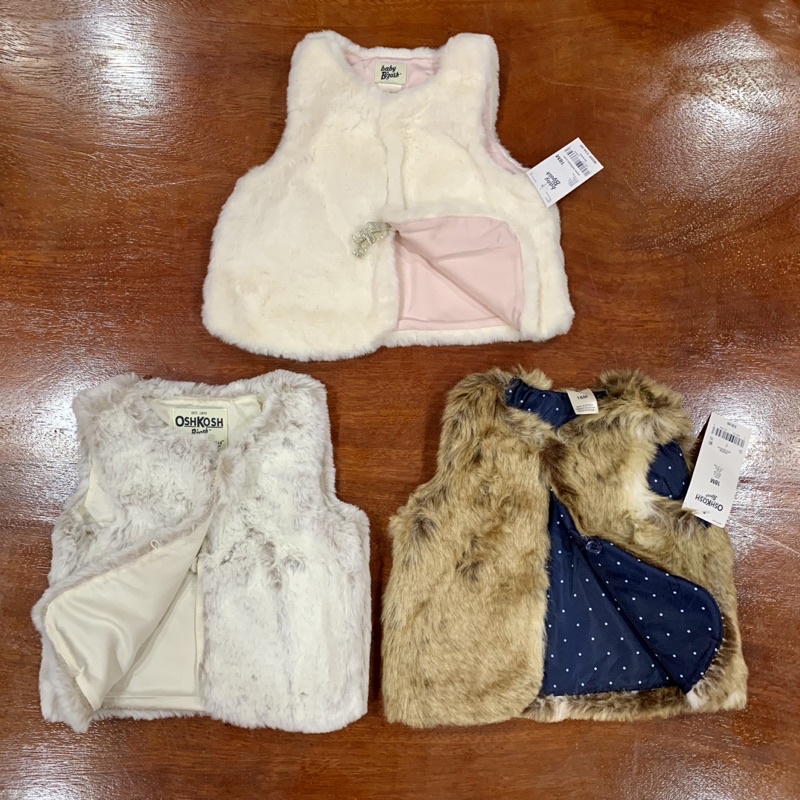 Áo ghile lông cao cấp dư xịn cho bé gái