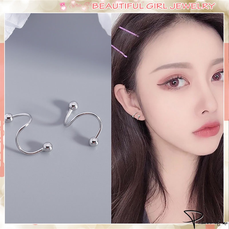 Khuyên Tai Hợp Kim Kiểu Dáng Đơn Giản Thời Trang