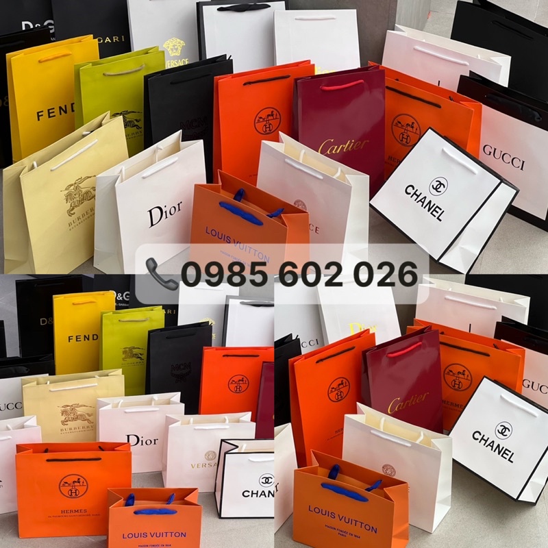 Túi Giấy Hãng Đựng Phụ Kiện, Nước Hoa Thương Hiệu Đủ Size